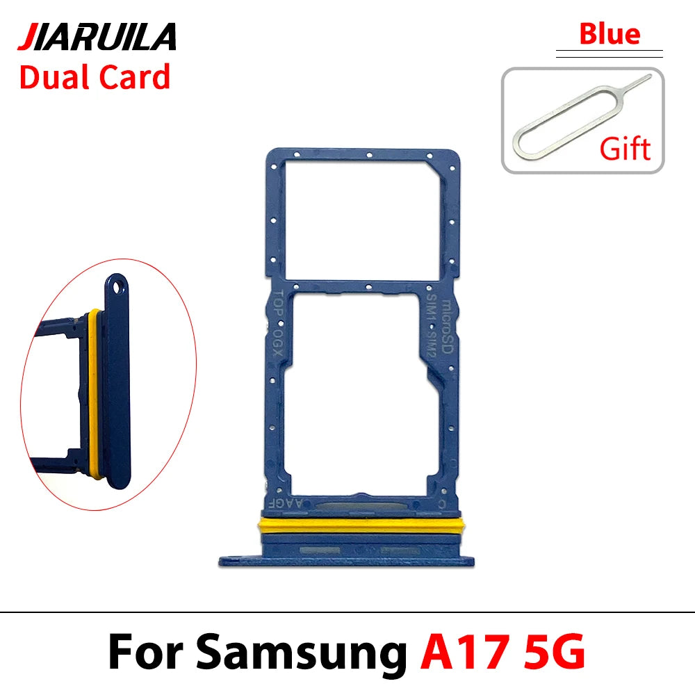 New For Samsung A07 A17 4G 5G Dual SIM Card Tray Slot Holder Adapter Accessories Samsung phone repair parts