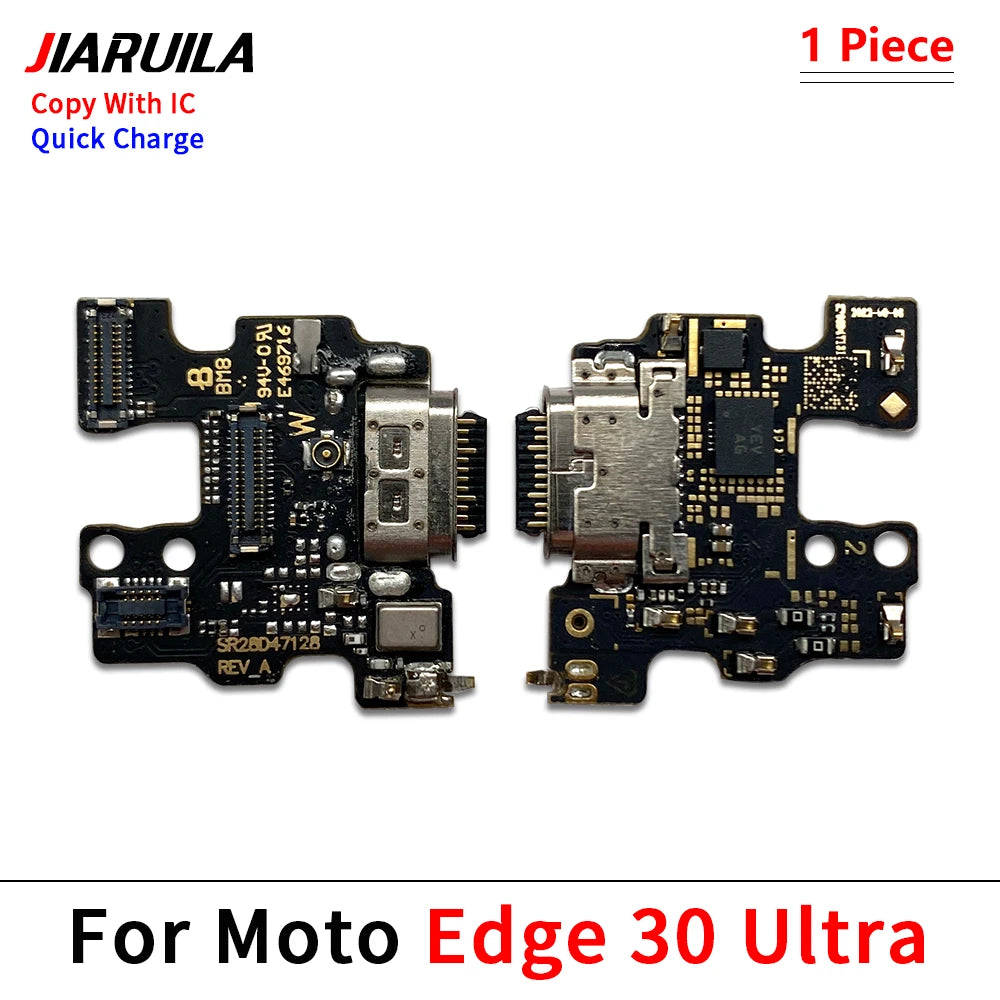 For Motorola Moto Edge 20 Lite S 40 30 50 Neo Fusion Ultra Pro Plus USB Charging Port Dock Charger Connector Board Flex Cable Motorola phone repair parts