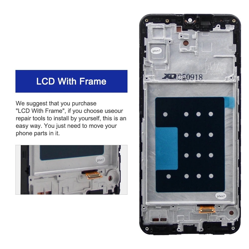 High Quality For Samsung Galaxy A17 5G A176 SM-A176B With Frame LCD Display Touch Screen Digitizer Assembly  ﻿ Samsung phone repair parts