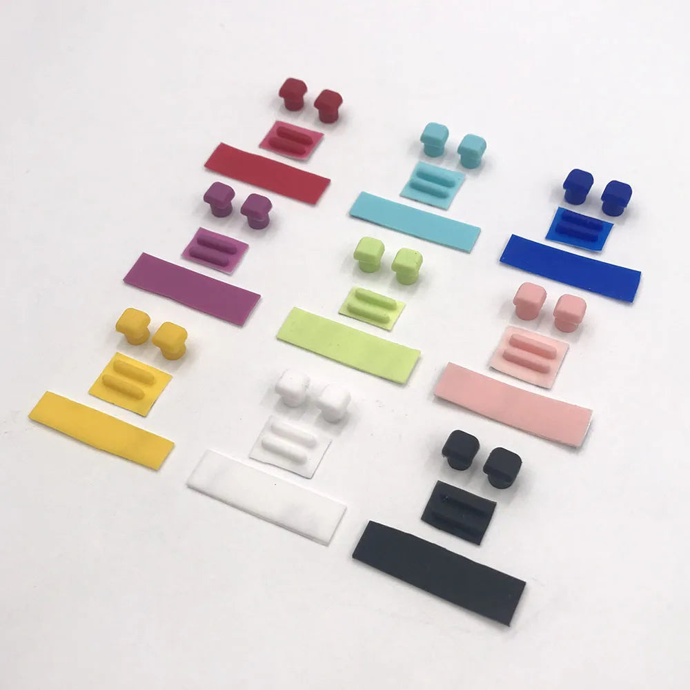 1-5Set For NDSL Host Dust Plugs For Nintendo DS Lite Screw Feet Cover Charging Port Protections Card Slot Cover Games Game console repair parts