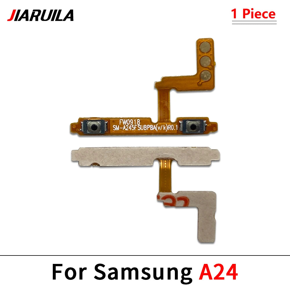 50Pcs, Power on off Volume Key Button Flex Cable For Samsung A13 A23 A33 A73 A53 A14 A24 A34 A54 A15 A35 A55 A04 A05 A05 4G 5G Samsung phone repair parts