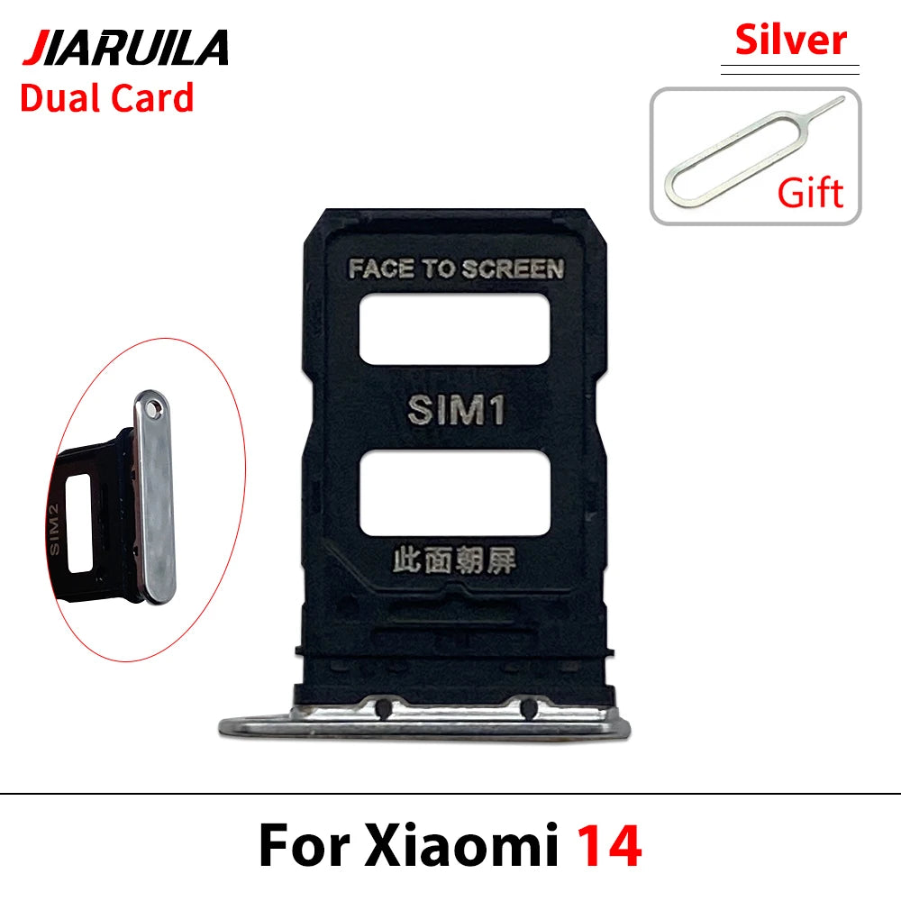 New For Xiaomi Mi 14 14T 15 15T Pro Ultra SIM Card Tray Slot Holder Adapter Accessories  Xiaomi  Xiao mi phone repair parts