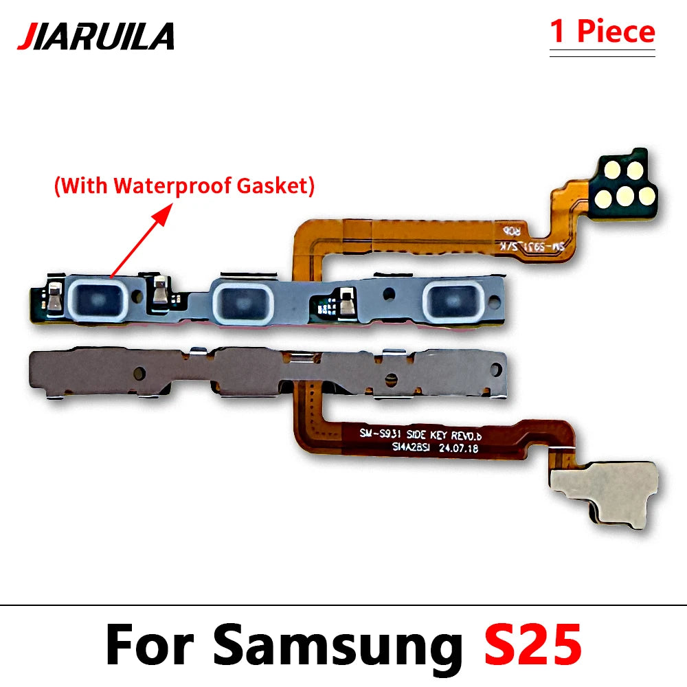 OEM Power On Off Volume Button Flex Cable For Samsung S25 S24 S23 S22 Plus Ultra S24 Fe S23 Fe With Waterproof Samsung phone repair parts