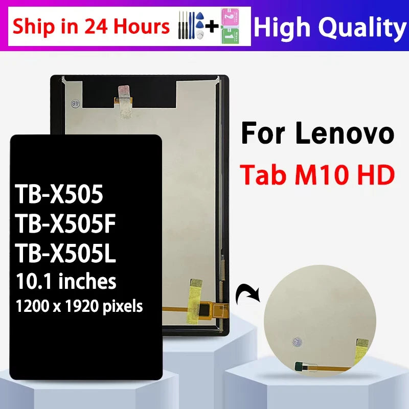10.1"inch X505 Display For Lenovo Tab M10 HD TB-X505 TB-X505F TB-X505L LCD Display Touch Screen Digitizer Assembly Replacement Tablet repair parts