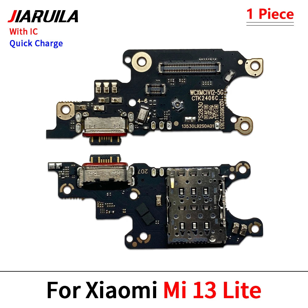 10Pcs,Dock Connector USB Charger Charging Port Flex Cable Board For Xiaomi Mi 9T 10 10T 11 11T 12 12T 13 13T Lite Pro A1 A2 Lite  Xiaomi  Xiao mi phone repair parts