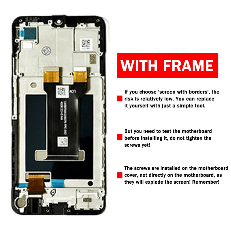 6.6'' IPS LCD For ZTE Blade V50 Design 5G 8150 LCD Screen Touch Panel Digitizer Assembly For ZTE V50 Design Display Frame ZTE phone repair parts