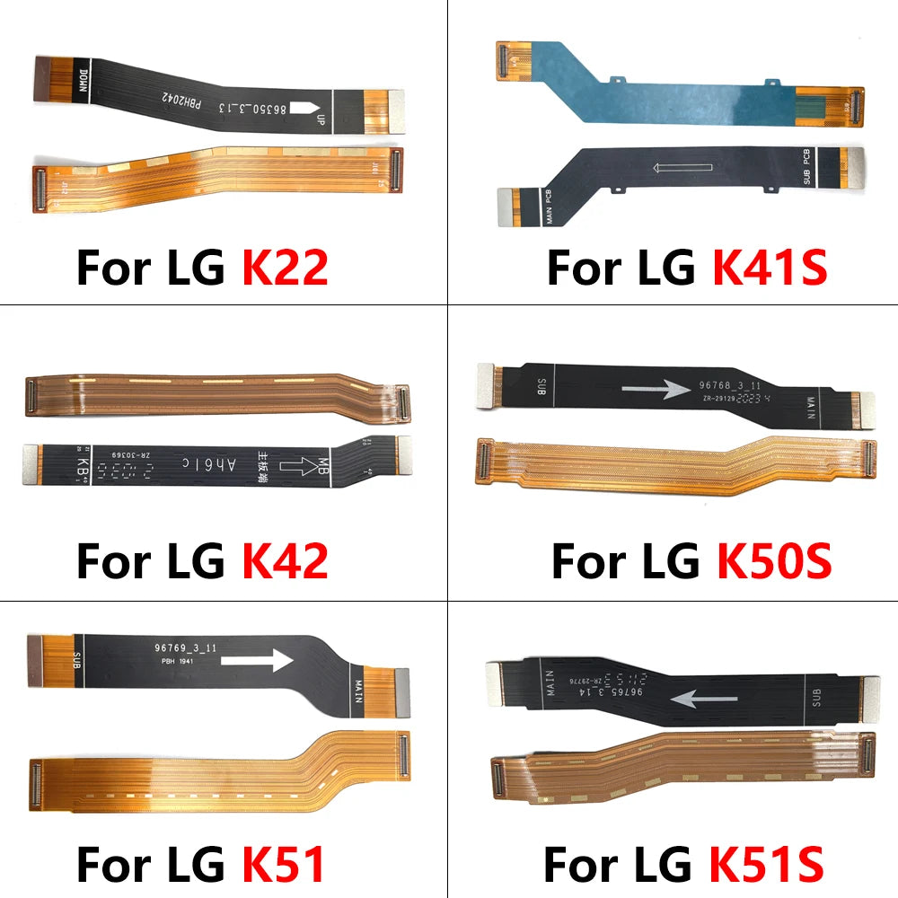 New For LG K22 K41s K42 K50s K51 K51s K52 K61 K62 K92 Power Mainboard Main Board Motherboard Connector Flex Cable LG phone repair parts