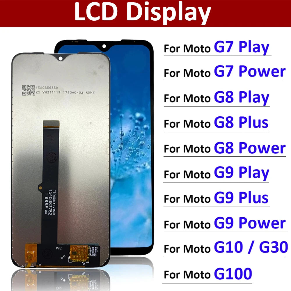 LCD Display Touch Screen Replacement Digitizer Assembly For Motorola Moto G10 G30 G100 G7 G8 G9 Power Play Plus Motorola phone repair parts
