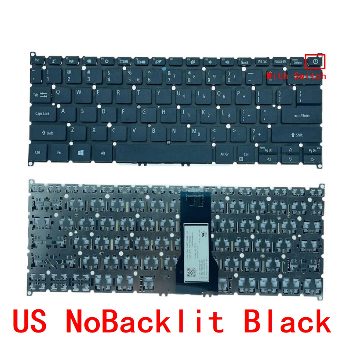 New US Russian Spanish Laptop Backlit Keyboard For Acer Swift 3 SF114 SF314-54 SF314-54G SF314-41 SF314-41G SF114-32 Replacement  ACER laptop repair parts