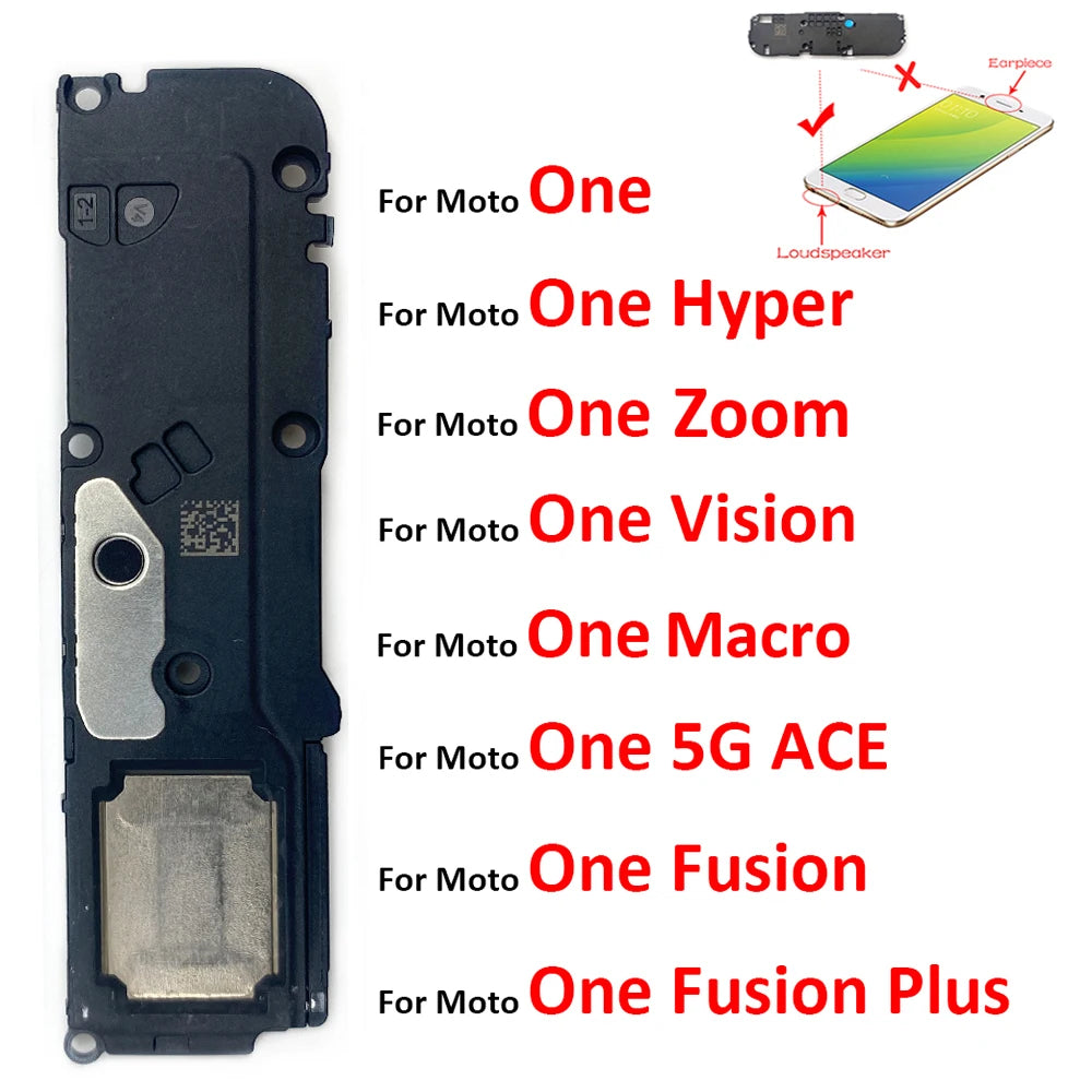 For Motorola Moto One Vision Hyper Fusion Plus Zoom Macro One 5G ACE Loudspeaker Bottom Loud Speaker Buzzer Ringer Flex Cable Motorola phone repair parts