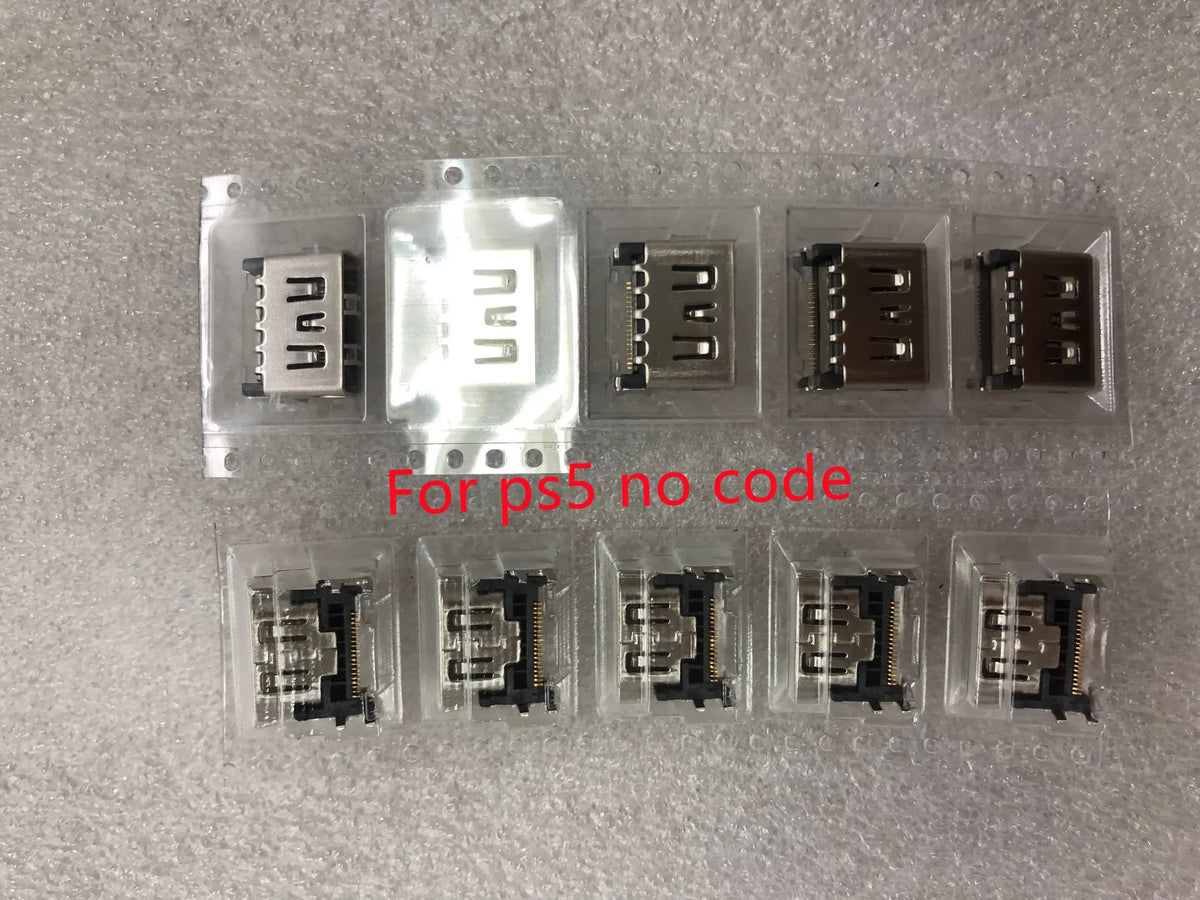 10pcs/lot Original For PS5 HDMI-compatible Port Socket Interface Connector for PS4 1000 1200 Fat Slim PRO HDMI-compatible Port Game console repair parts