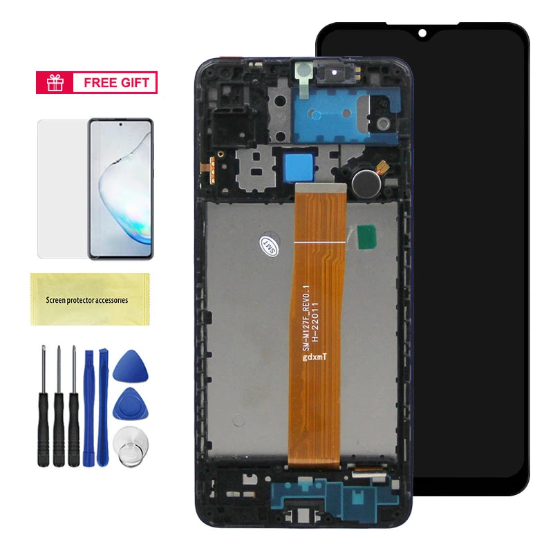 M12 Display Screen Replacement, for Samsung Galaxy M12 M127 M127F M127F/DSN Lcd Display Digital Touch Screen Assembly Parts Samsung phone repair parts