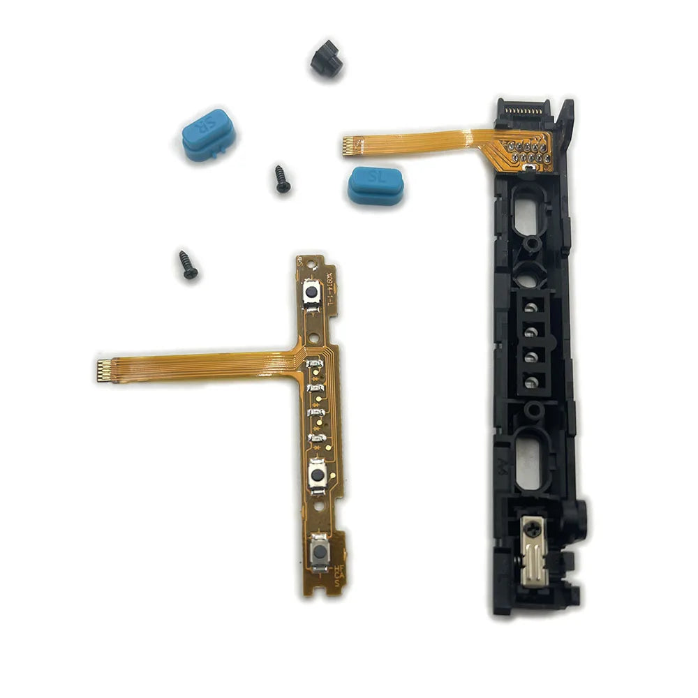 Plastic Slider For Nintendo Switch NS Joy-Con Controller Rail Assembly With Flex Cable Complete Right Left With Button Game console repair parts