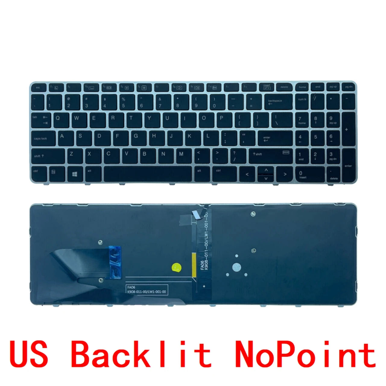 New US Spanish Laptop Backlit Keyboard For HP EliteBook 755 G3 850 G3 850 G4 ZBook 15u G3 G4 Notebook PC Replacement 821157-D61  HP laptop repair parts