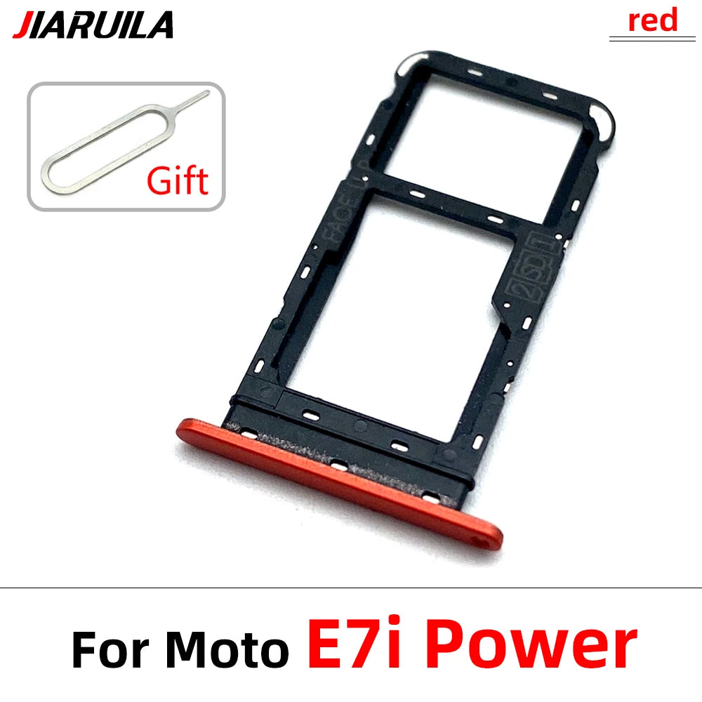 10Pcs/Lot, New For Motorola Moto E6 Play E6s E7 Plus E7i Power E20 E40 SIM Card Tray Slot Holder Adapter Accessories Motorola phone repair parts