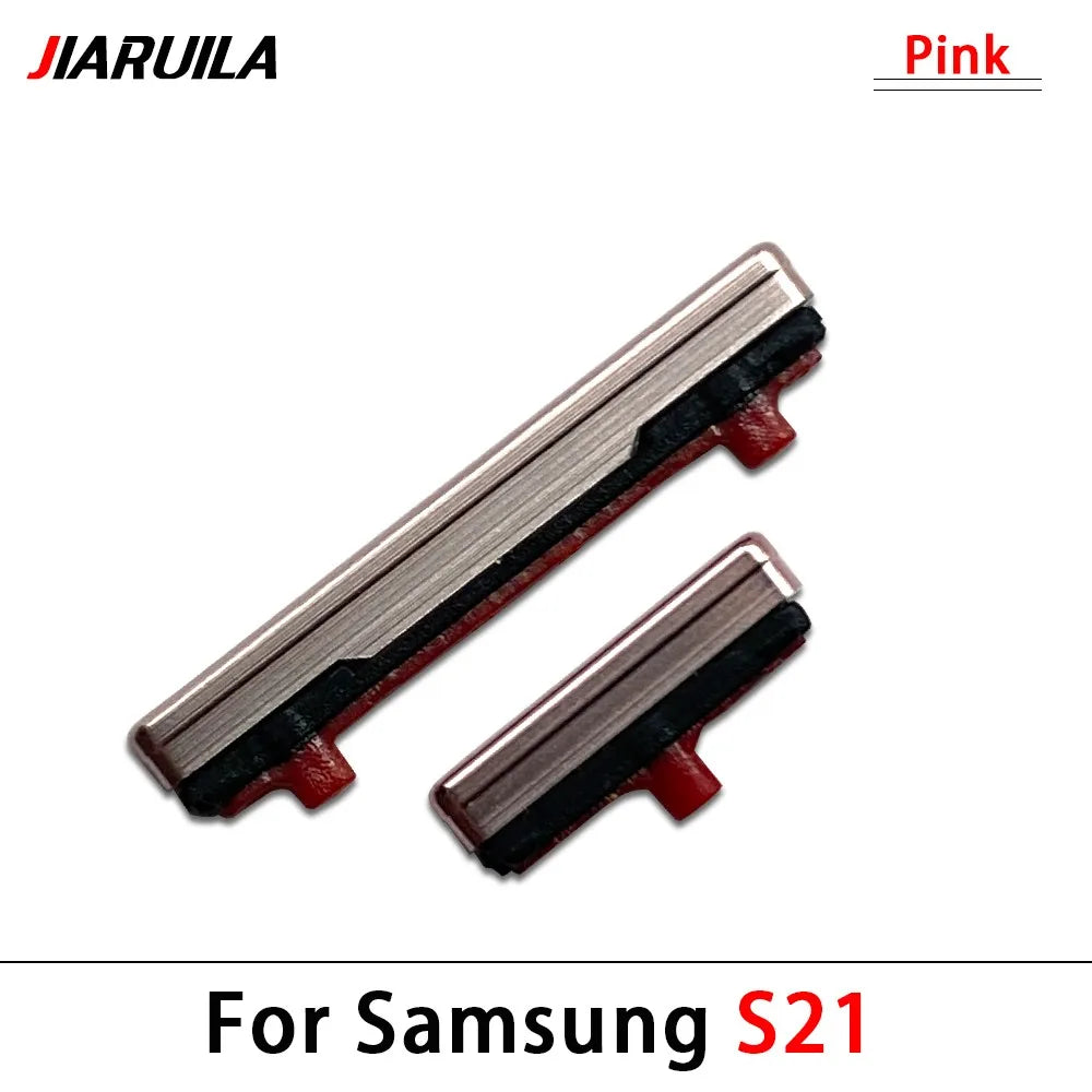 10Pcs, Side Keys Key Power and Volume Buttons Button For Samsung S21 / S21 Plus / S21 Ultra / S21 Fe Replacement Parts Samsung phone repair parts