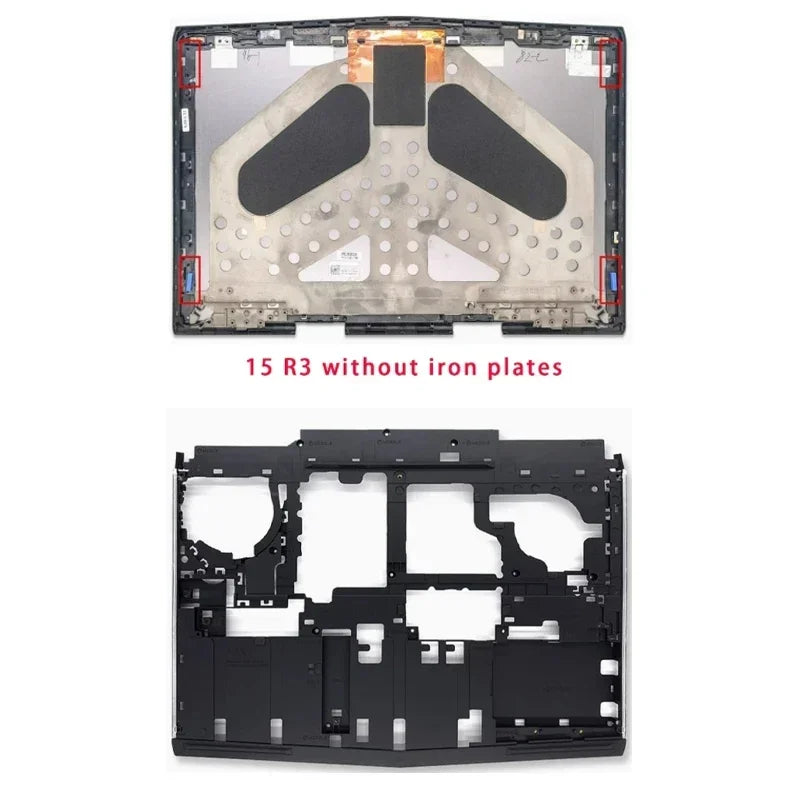 LCD Screen Back Shell, Screen Front Frame Hinge for DELL Alienware 15 R3 R4 Laptop Cover, Palm Rest Bottom Shell ABCDE Cover  Dell Laptop repair parts