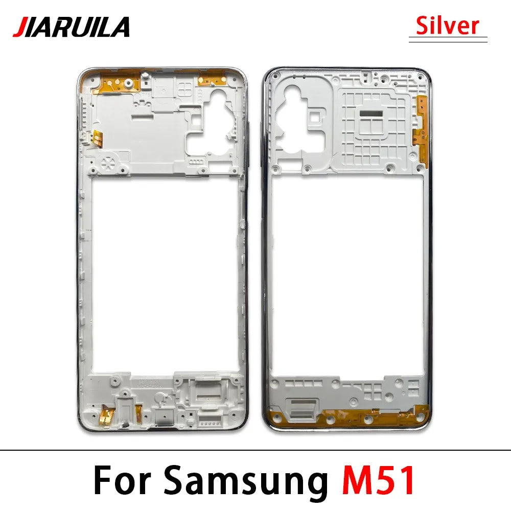 New Middle Frame For Samsung M23 M52 M53 M51 M54 M62 M35 5G M526B M536B M625F Door Housing Bezel Repair Parts Samsung phone repair parts