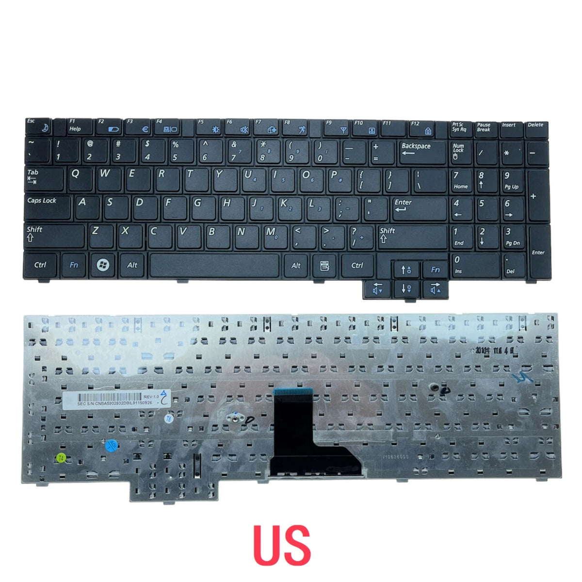 New US Russian Laptop Keyboard For Samsung R528 R620 NP-R620 R525 NP-R525 R530 R540 R517 RV508 R523 SAMSUNG laptop repair parts