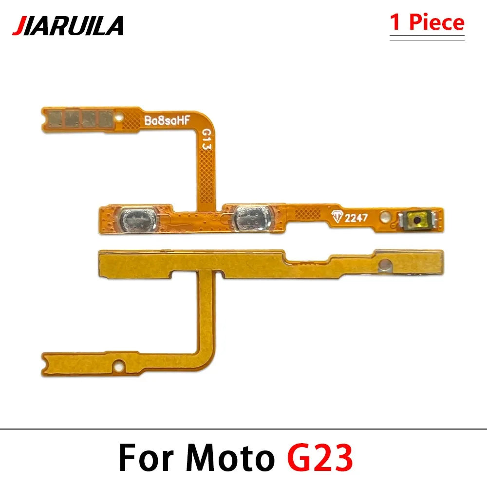 50Pcs, Power On Off Button Volume Key Button Flex Cable For Moto G22 G32 G52 G72 G82 G13 G23 G53 G73 G04 G14 G34 G54 G84 Motorola phone repair parts