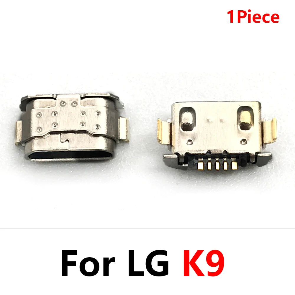 100Pcs USB Charging Port Connector Charge Jack Socket Plug Dock For LG K9 K11 K41s K51 K51s K52 K42 K50 K50s K50 K10 K12 Plus LG phone repair parts