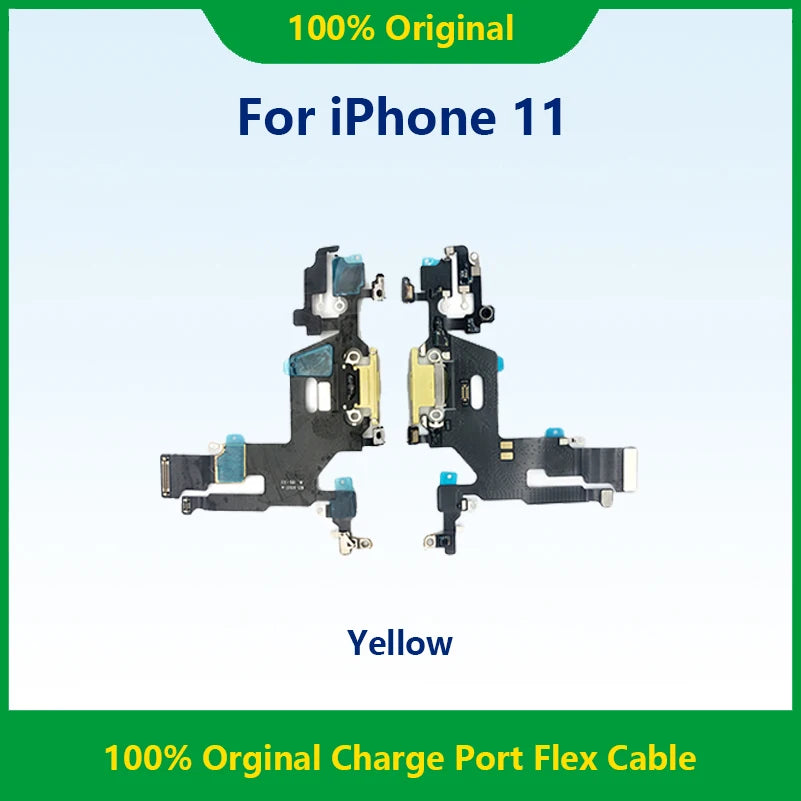 1pcs USB Charging Charger Port Flex Cable For iPhone 11 Dock Charger Connector With Microphone Flex Replacement For Repair Phone iPhone phone repair parts