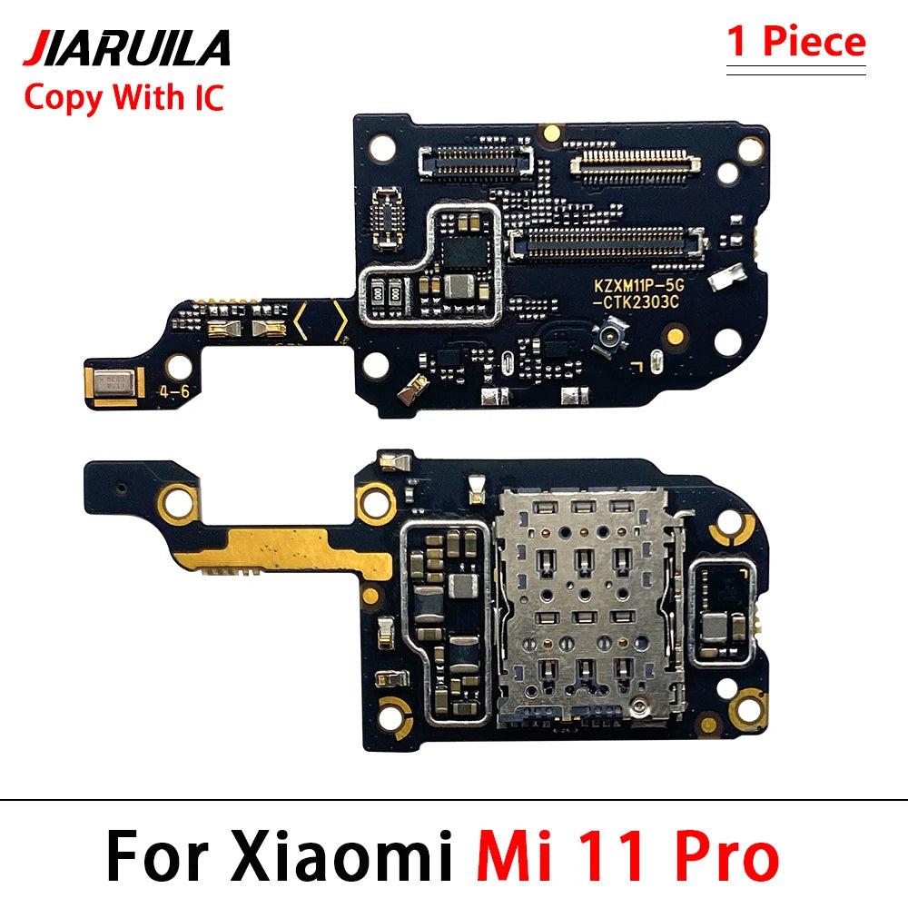 New For Xiaomi Mi 11 12 Lite Pro Poco F3 F4 5G SIM Card Holder Tray Slot Reader Socket Flex Cable  Xiaomi  Xiao mi phone repair parts