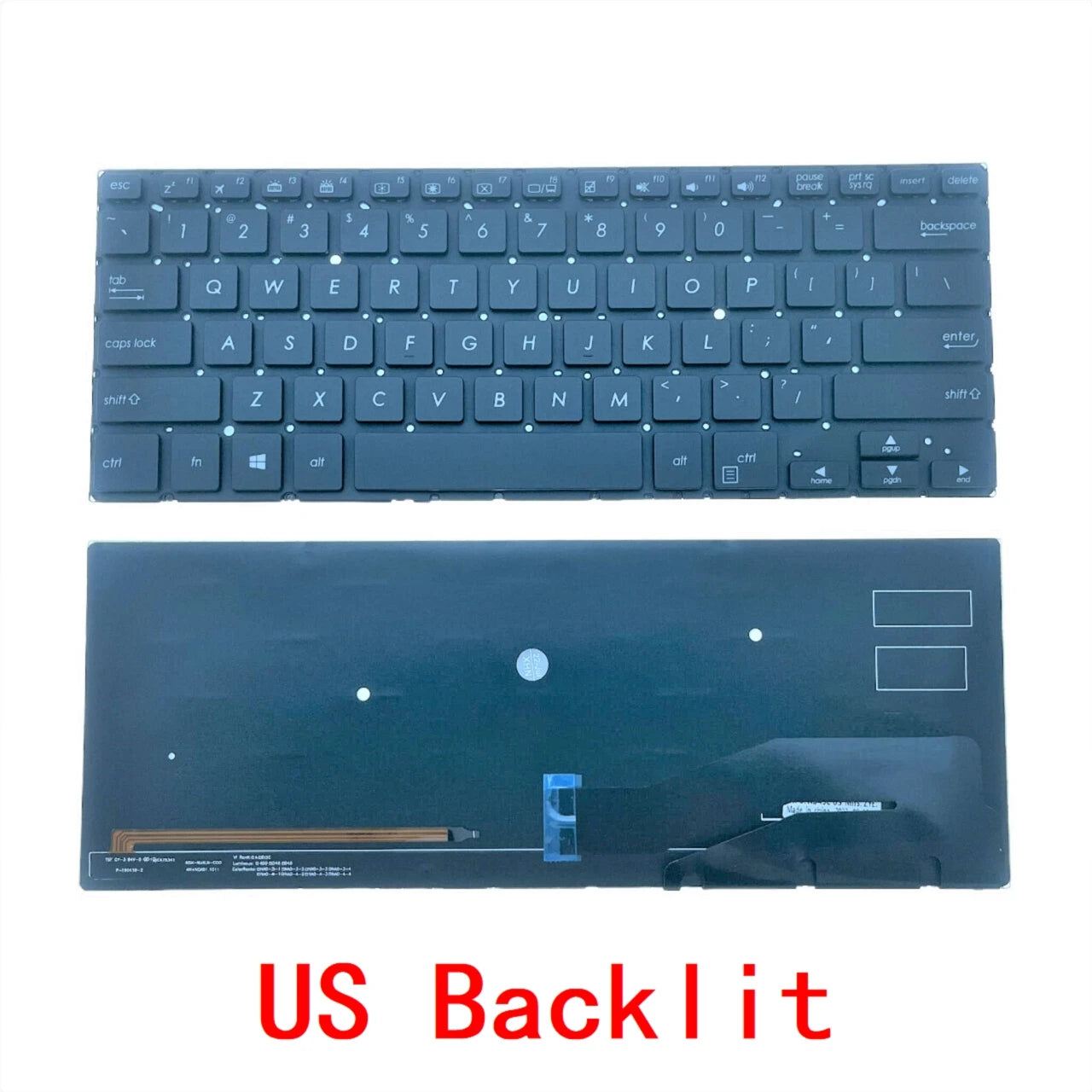 New US Spanish Laptop Backlit Keyboard For ASUS VivoBook Flip 14 TP410 TP410U TP410UA TP410UR TP410UA-DH51T TP410UA-DB51T ASUS laptop repair parts