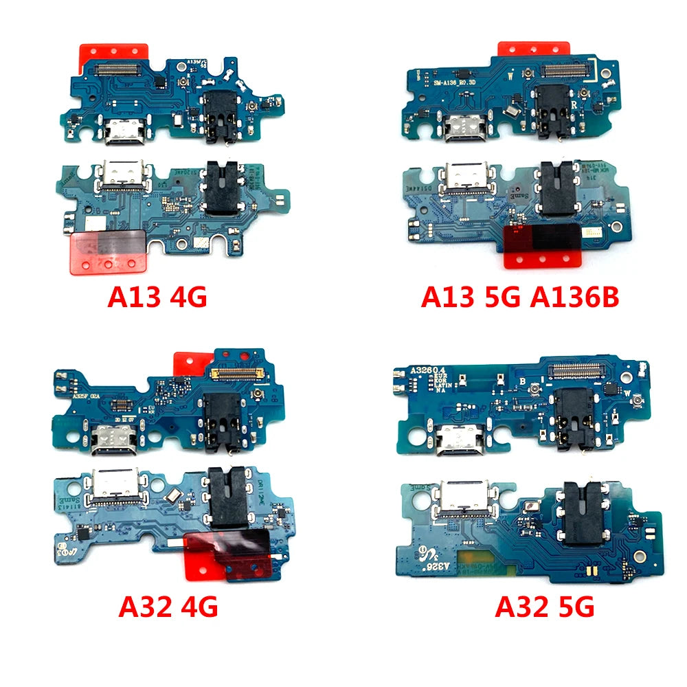10Pcs USB Charge Port Dock Connector Charging Board Flex Cable For Samsung A03 Core A02 A02s A03s A13 A12 A22 A32 A33 A53 4G 5G Samsung phone repair parts
