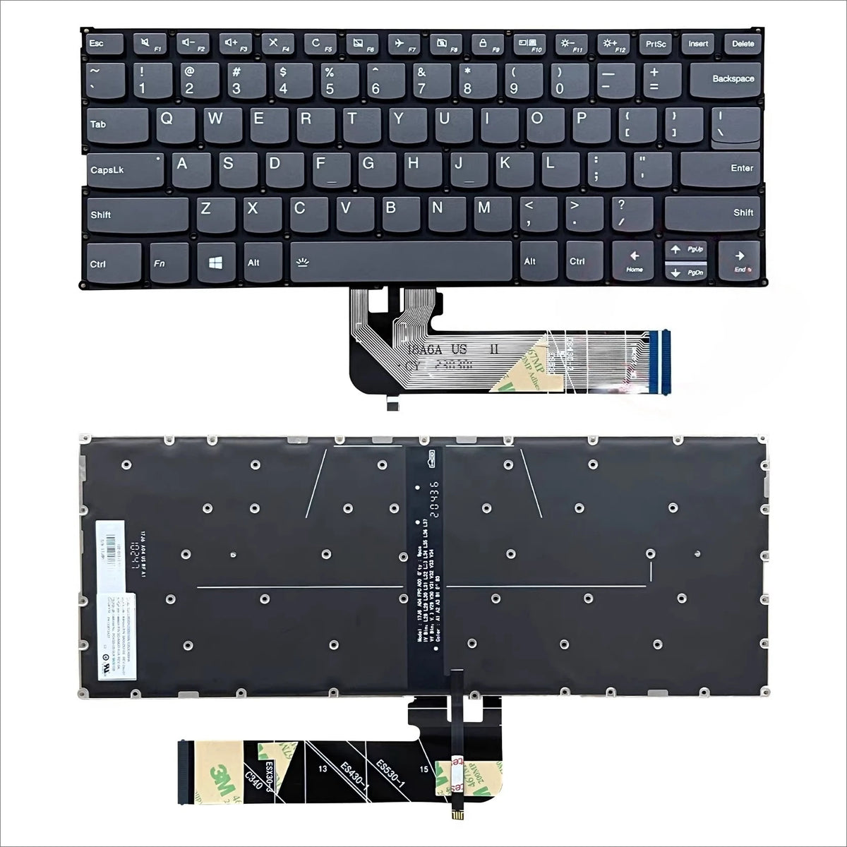 Upper case keyboard for Lenovo Xiaoxin AIR 14IKBR 14ARR 14IWL 530s-14ikb 2018 topcase palmrest C shell keyboard cover touchpad Lenovo laptop repair parts