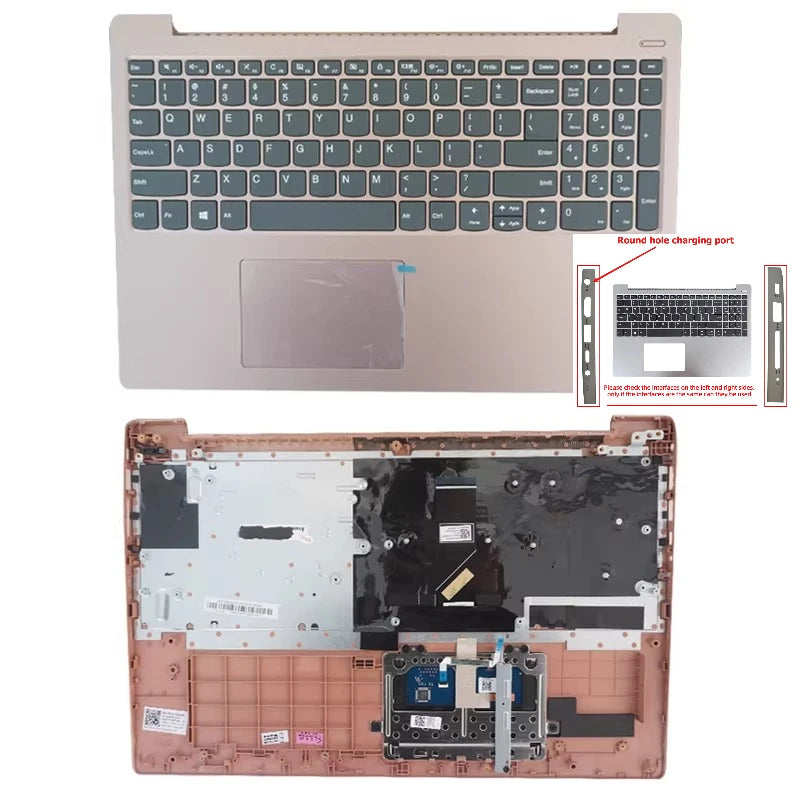 Upper case keyboard for Lenovo Ideapad 330S-15IKB Xiaoxin 7000-15IKBR 15IBK 15ARR C shell topcase palmrest cover touchpad Lenovo laptop repair parts