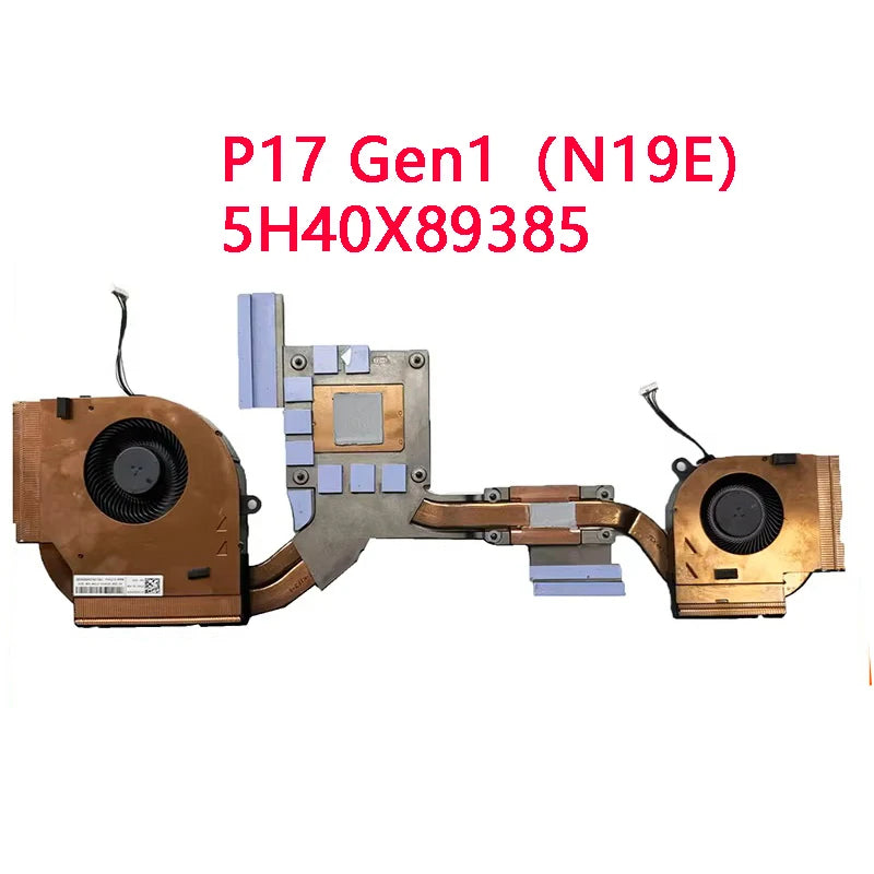 NEW Original LAPTOP CPU GPU Cooling Fan With Heatsink For Lenovo ThinkPad P17 Gen1/2 5H40X89385 5H40X89386 5H41B77205 5H41L1625  Lenovo laptop repair parts