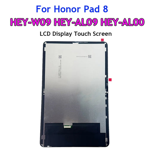 12" Tablet LCD For Honor Pad 8 HEY-W09 HEY-AL09 HEY-AL00 LCD Display Touch Screen Digitizer Replacement Parts HUAWEI Tablet repair parts
