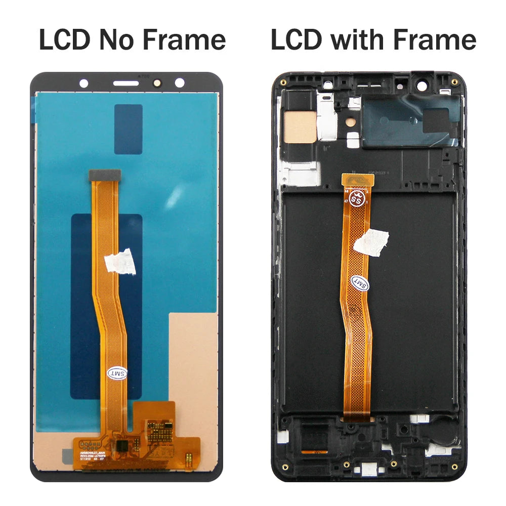 A750 A750F A750FN/DS Display Screen With Frame Replacement, for Samsung Galaxy A7 2018 Lcd Display Digital Touch Screen Assembly Samsung phone repair parts