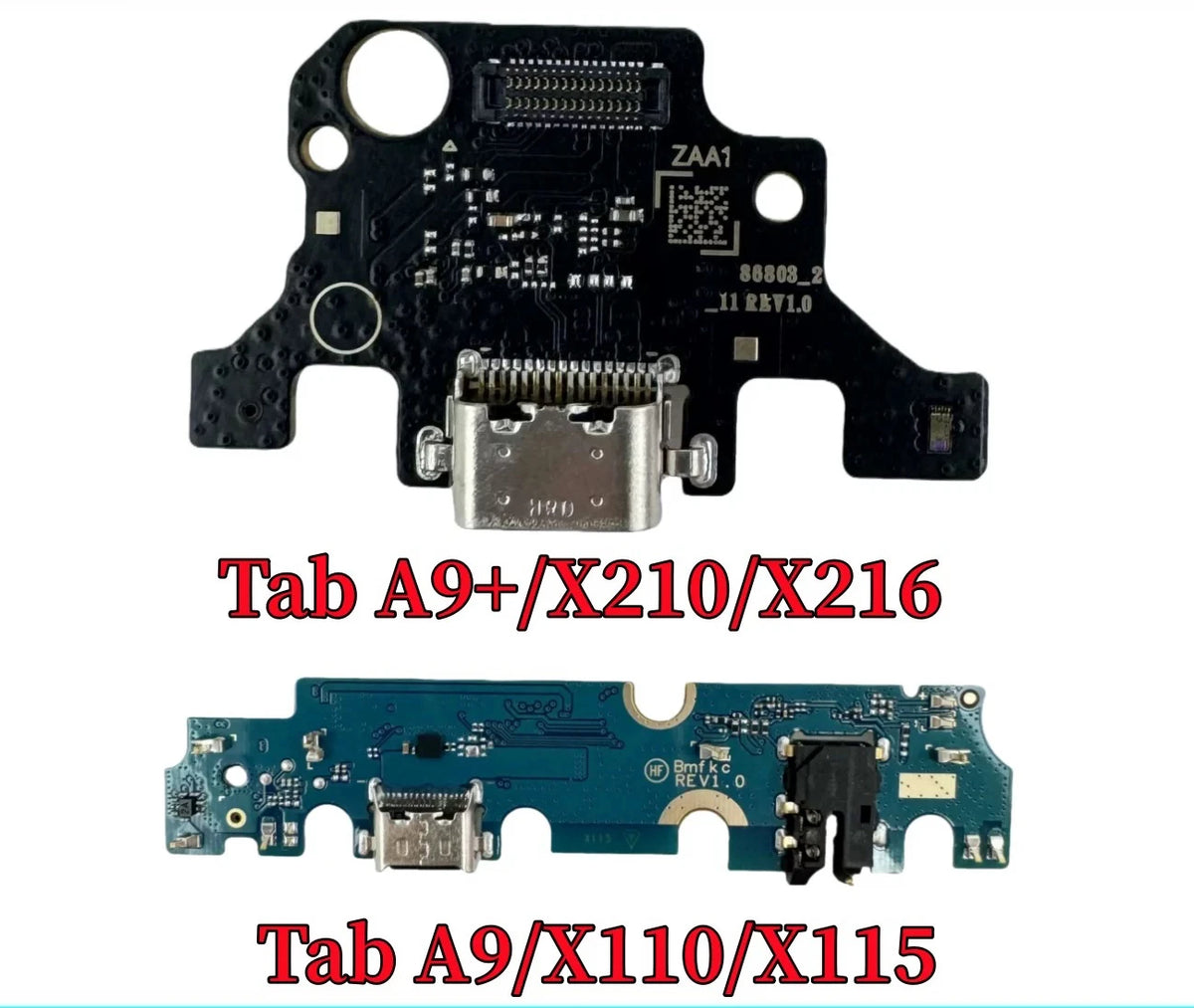 USB Charging Port Connector Plug Jack Charge Dock Board Flex Cable For Tab A9+/X210/X216 A9/X110/X115 lcd power Volume cable Samsung tablet repair parts