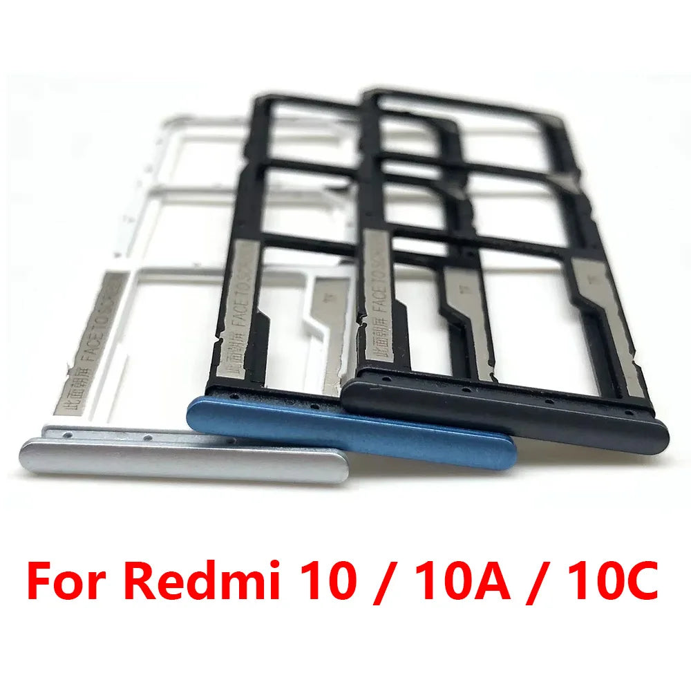 New SIM Card Slot SD Card Tray Holder Adapter For Xiaomi Redmi 10 10A 10C Repair Parts  Xiaomi  Xiao mi phone repair parts