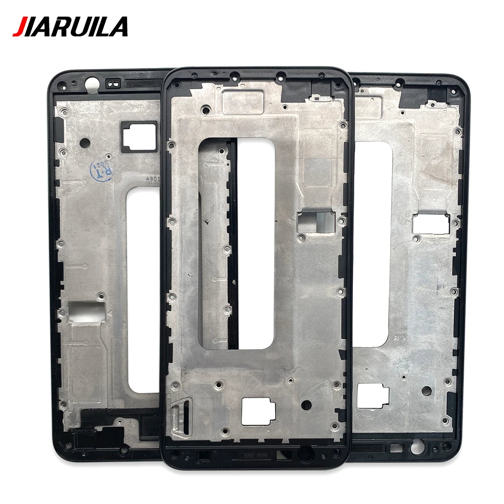 10Pcs, Front Housing LCD Display Frame For Samsung  J4 Prime J4 Core J6 Plus J610 J7 2017 Housing Middle Frame Bezel Plate Cover Samsung phone repair parts