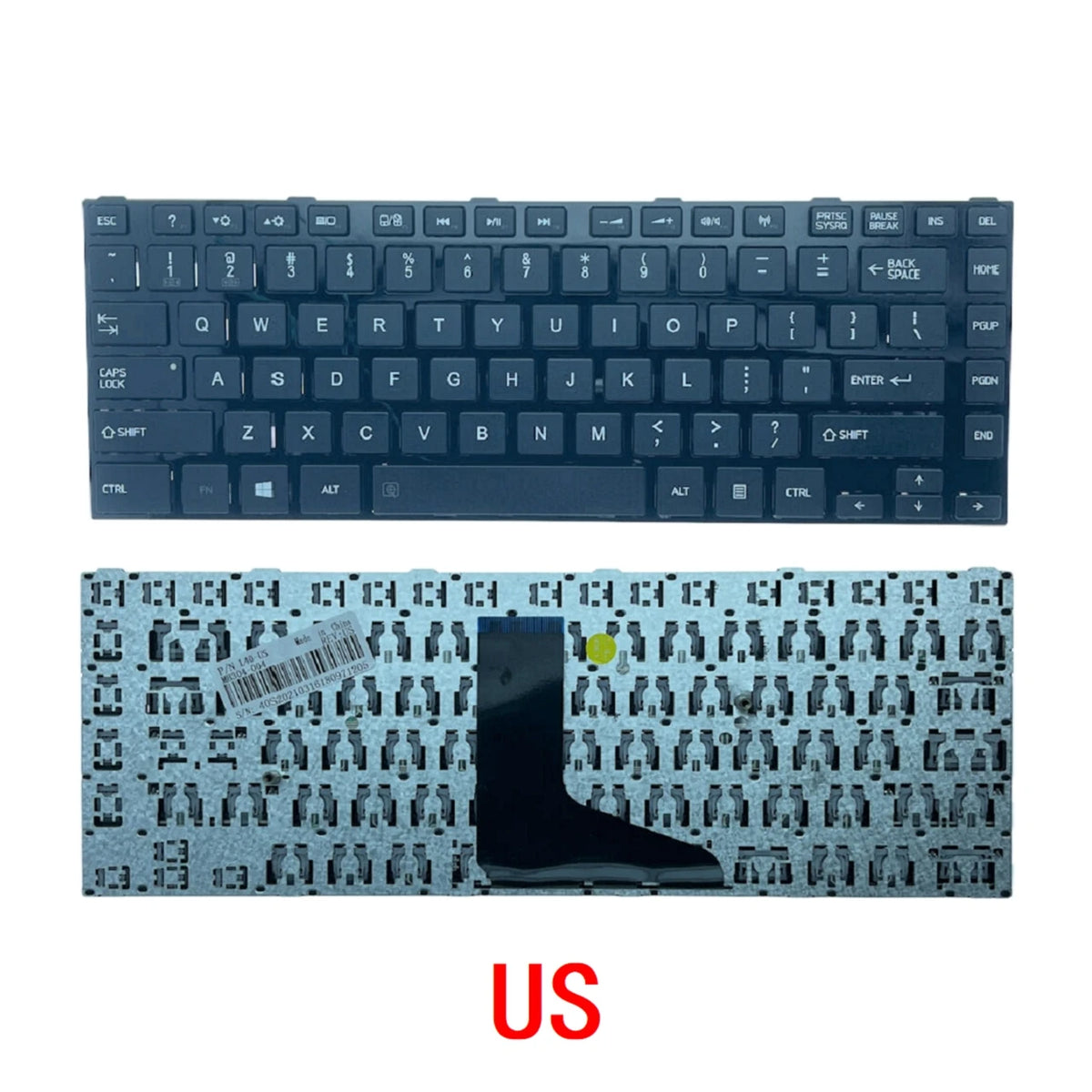 New US Spanish Laptop Keyboard For Toshiba C40-A C40D-A C45-A C45D-A C45T-A Notebook PC Replacement