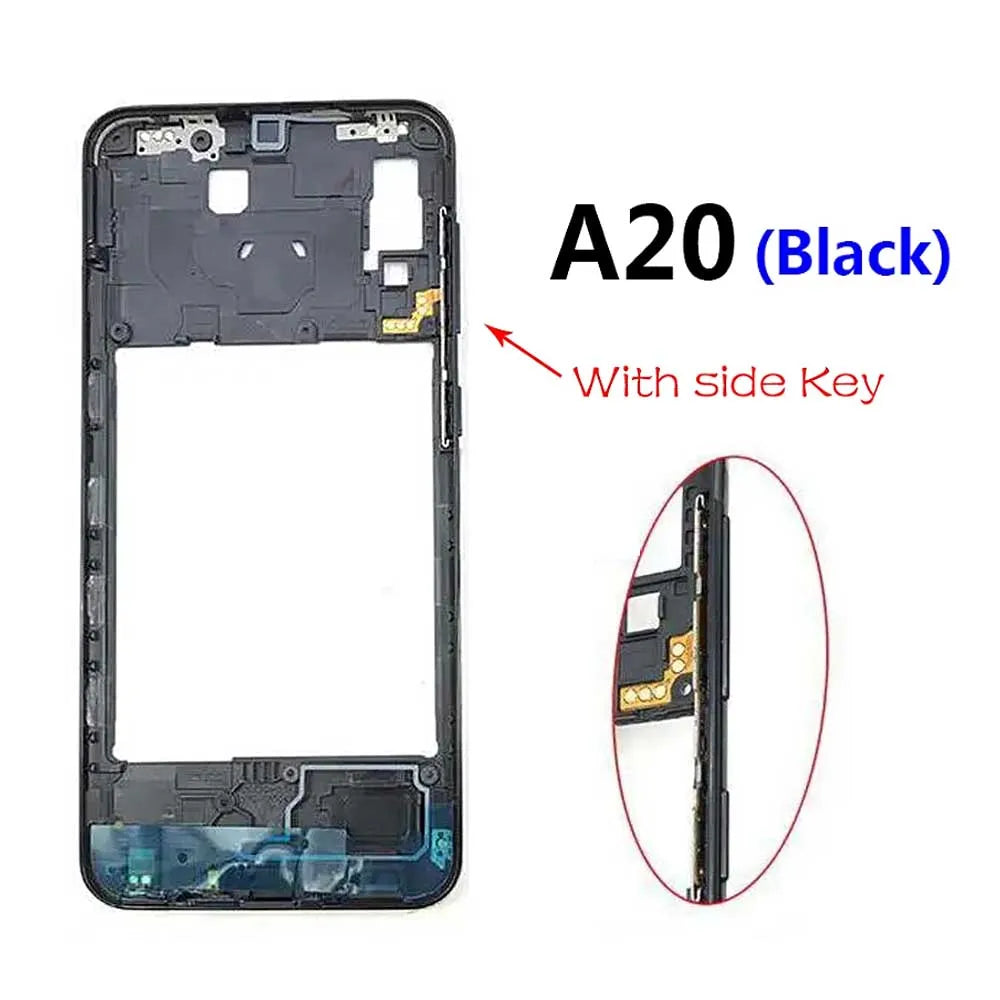 10Pcs/Lot, Middle Frame Bezel Middle Plate For Samsung A20 A30 A50 A70 Replacement parts Samsung phone repair parts