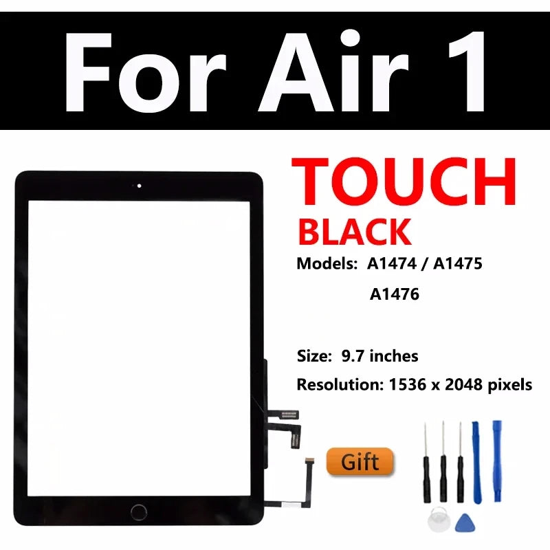 OEM LCD For Apple iPad Air 1 2 3 4 5 2019 2020 2022 A2324 A2123 A2591 A2072 A2152 Touch Screen Display Assembly Replacement  iPad repair parts