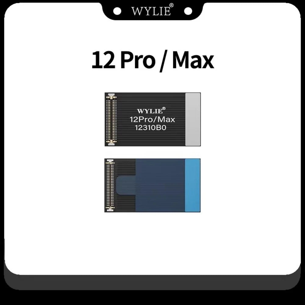 WYLIE Extension LCD Screen Display Test Flex Cable For 17 Pro Max 16 15 14 13 12 Plus Touch Digitizer Extension Testing Repair Professional Repair Tools