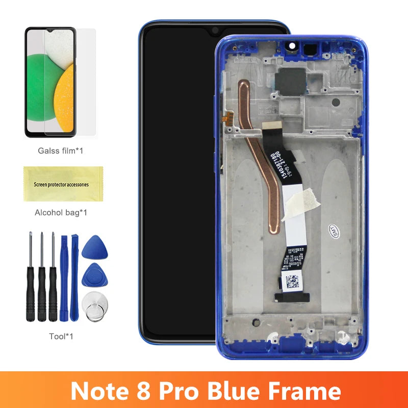 Screen for Xiaomi Redmi Note 8 Pro M1906G7I Lcd Display Digital Touch Screen with Frame for Xiaomi Redmi Note 8 Replacement Xiaomi phone repair parts