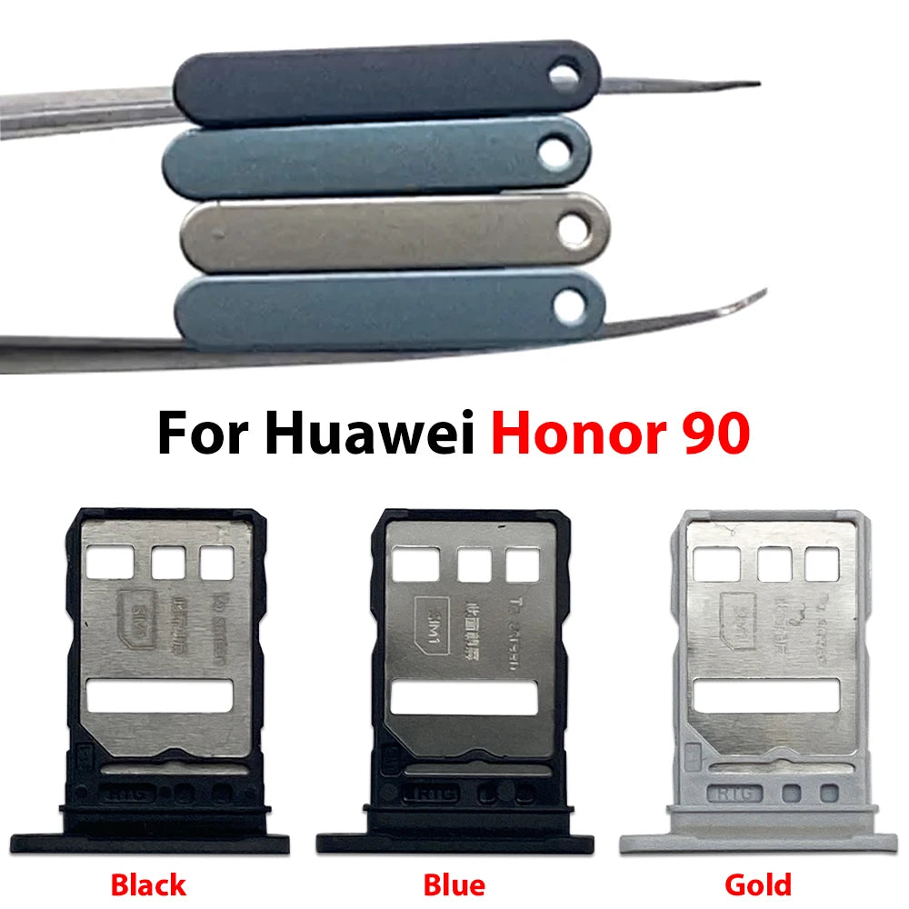 New For Huawei Honor 90 Pro Lite 5G SIM Card Tray Slot Holder Adapter Accessories Huawei phone repair parts