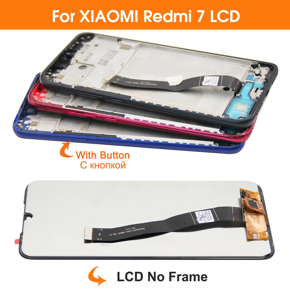 Display Screen for Xiaomi Redmi Note 7 M1901F7G LCD Display Touch Screen Digitizer with Frame for Redmi 7 Redmi7 Replacement Xiaomi phone repair parts