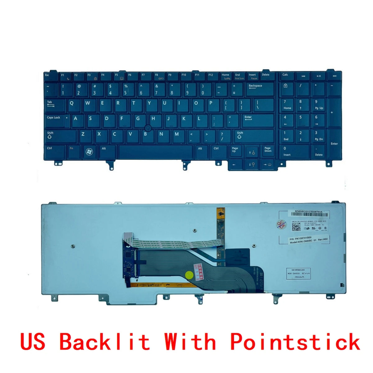 US Russian Taiwan Backlit Keyboard For Dell Latitude E6520 E5520 E5530 E6540 E6530 Precision M4600 M4700 M4800 M6600 M6700 M6800Dell laptop repair parts
