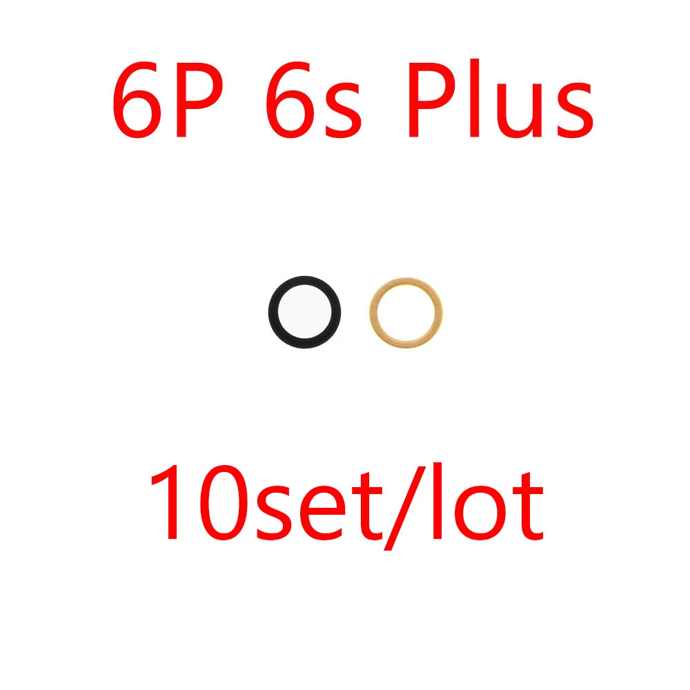 10pcs Rear Back Camera Lens Glass for iPhone 14 13 Pro Max 12 11 ProMax Mini XR XS XSMax X 7 8 Plus 6 6s SE with Glue Sticker iPhone phone repair parts