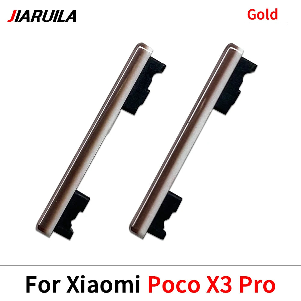 10Pcs, Side Power Button + Volume Side Button For Xiaomi Mi Poco X3 Pro GT M3  Xiaomi  Xiao mi phone repair parts