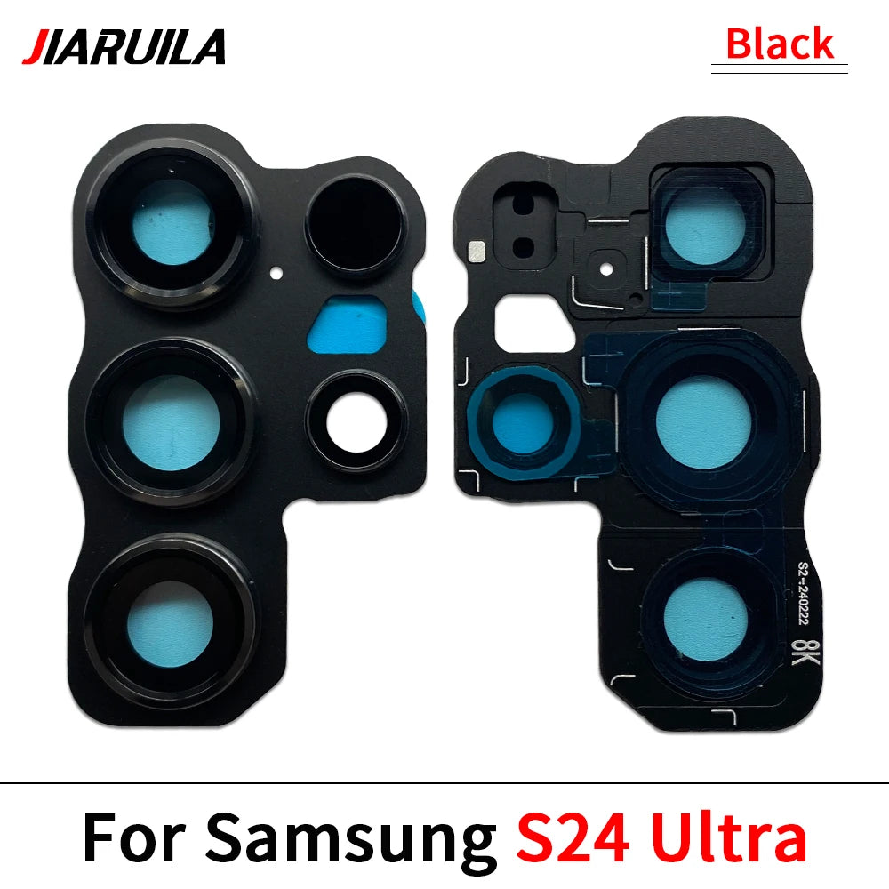 New Rear Camera Glass Lens Cover With Frame Holder For Samsung S20 S21 S22 S23 S24 S25 Plus Ultra 4G 5G Replacement Parts Samsung phone repair parts