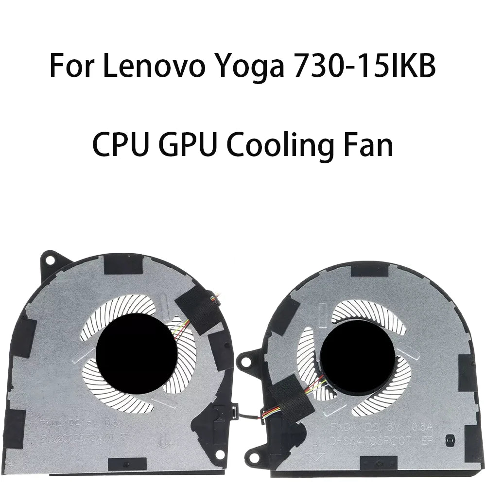Original Laptop CPU GPU Cooling Fan For Lenovo Yoga 730-15IKB 730-15IWL DC28000KQF0 DC28000KPF0 Lenovo laptop repair parts