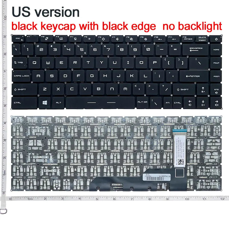 RU/US/SP/GR Keyboard For MSI Prestige 14 P14 Modern 14 15 GS66 GE66 GP66 P40 MS-14D3 MS-14D2 MS-14D1 With Per-Key RGB Backlight MSI laptop repair parts